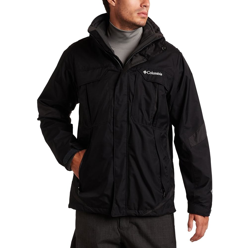 Columbia 남성용 Bugaboo 톨 파카 (블랙, XL) Black X-Large - 상품 이미지