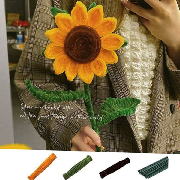 뜨개 초보자 diy 키트 공예 뜨개질 diy 키트 해바라기 만들기 - 상품 이미지