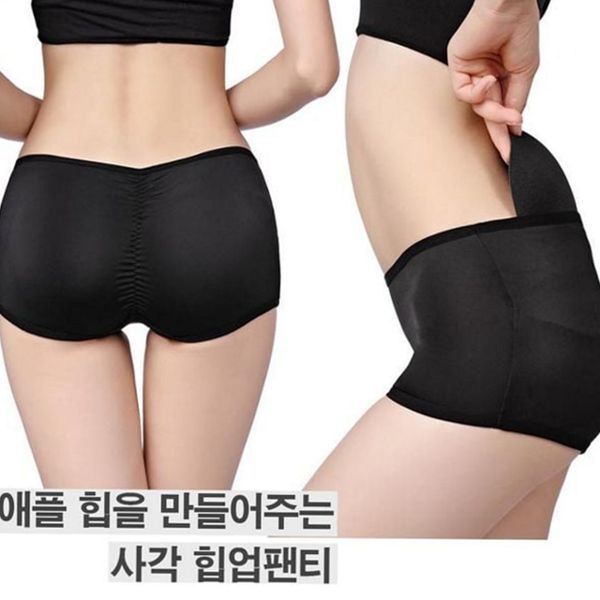 패드 엉덩이 보정 팬티 사각 힙업 보정 속옷 여자 - 상품 이미지