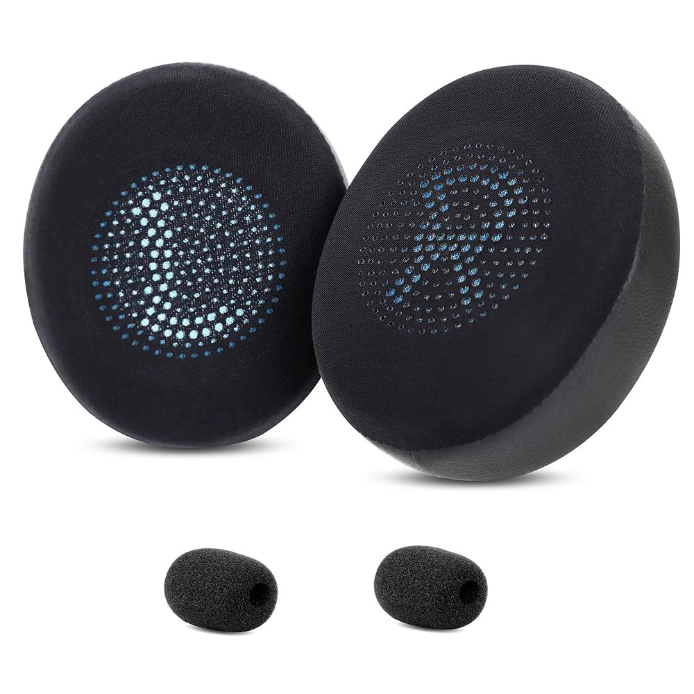 Jabra Elite 45h 온이어 무선, 65MS 실크 호환되는 Evolve2 2 (40UC 젤 UC) / 패드 40MS 65 아이스 (Evolve 교체용 이어 쿨링 이어패드 - 상품 이미지