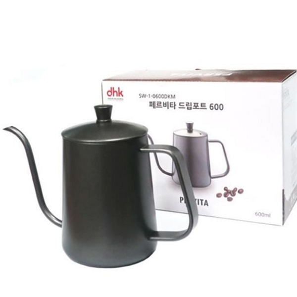 600ml 커피 드립 포트 스텐 스테인레스 드립 주전자 홈카페 가정용 - 상품 이미지