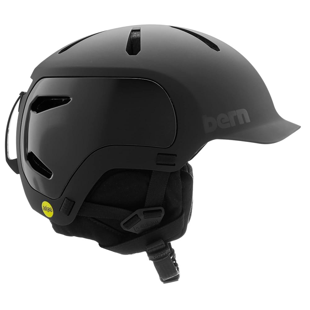 BERN, Watts 2.0 MIPS 스노우 블랙, 헬멧, 스몰 매트 Small Matte Black - 상세 이미지 2