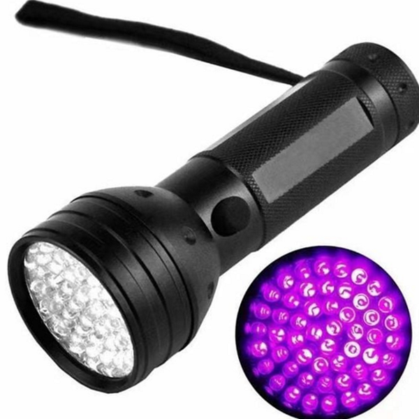 자외선 uv 손전등 51구 led 손전등 휴대용 낚시용 - 상품 이미지