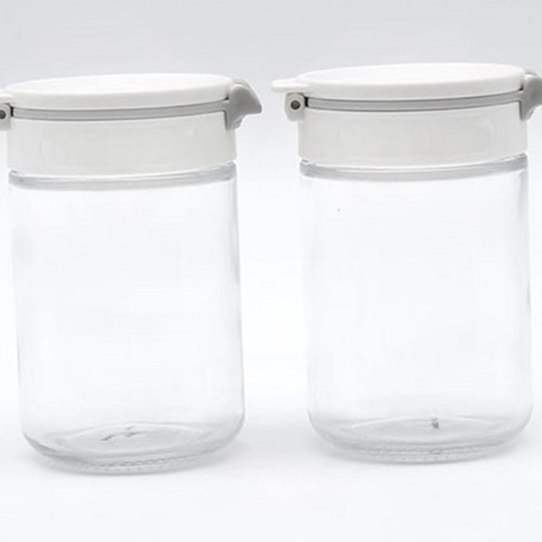 투명 유리 양념통 다용도 조미료 보관 200ml 소금통 주방 - 상품 이미지