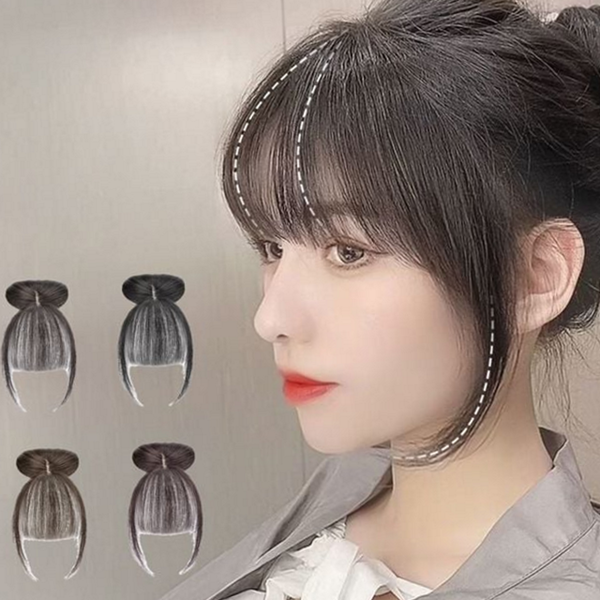프렌치뱅 여자 앞머리 가발 시스루 여성 앞머리 가발 자연 똑딱이 - 상세 이미지 2
