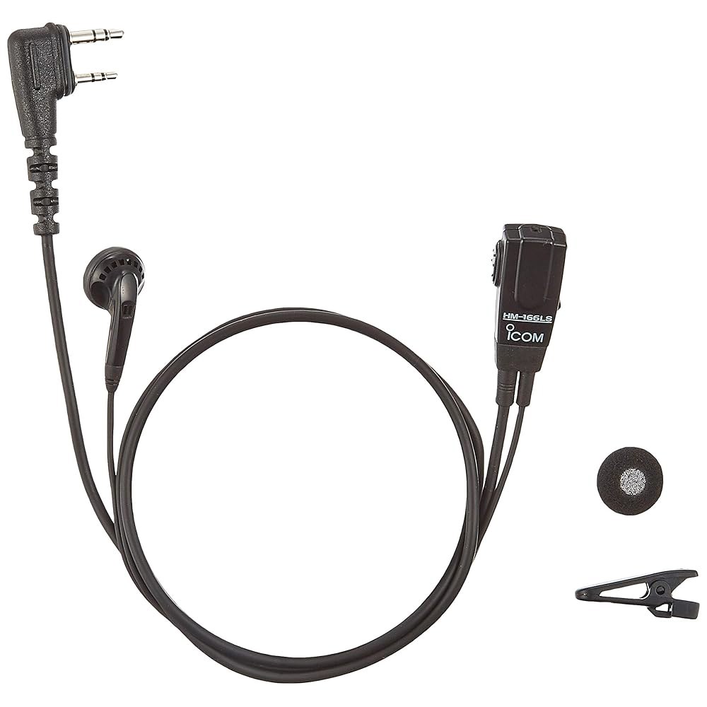 Icom HM-166LS compact earphone microphone L-type (Slim 해당) Connector - 상세 이미지 2
