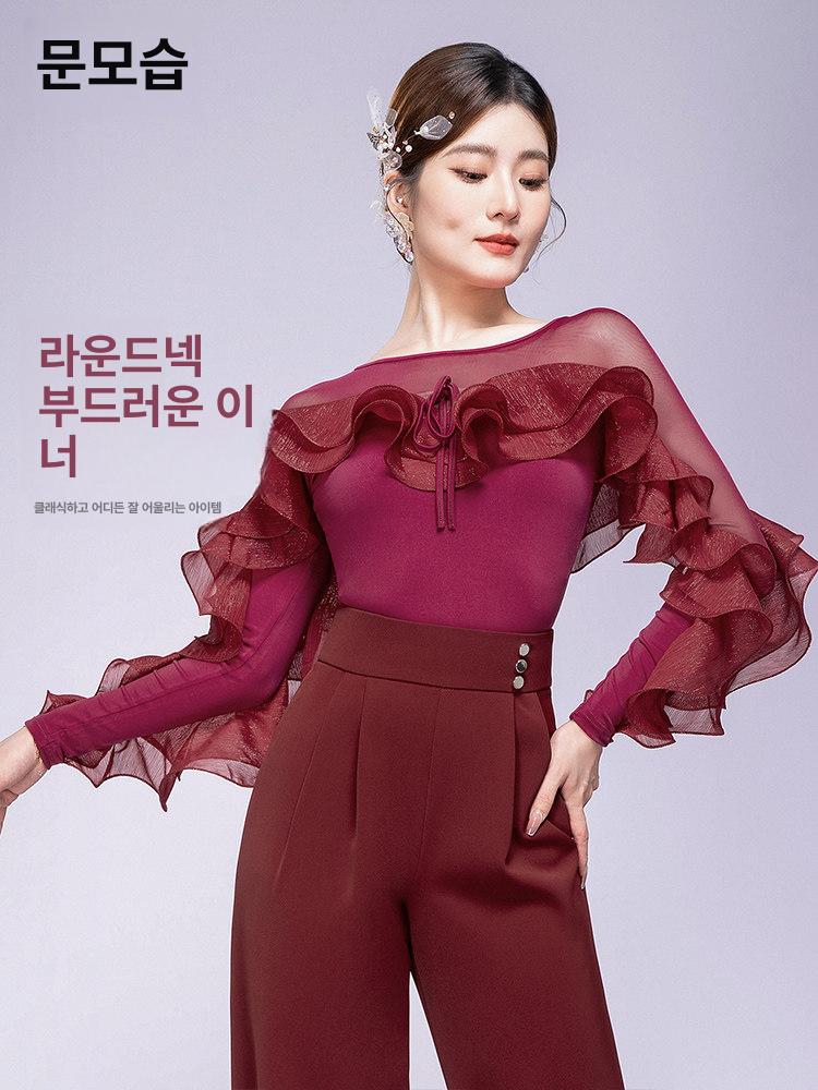 라인댄스 삼바 라인댄스복 원피스 공연 무용 - 상세 이미지 3