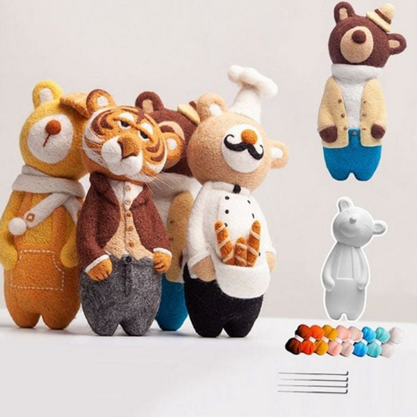 초보자 펠트 인형 핸드메이드 diy 펠트 인형 만들기 세트 - 상품 이미지