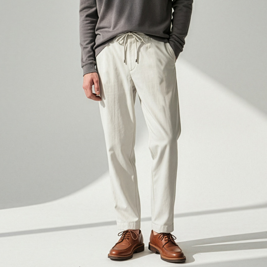 남자 슬랙스 정장바지 링클프리 스판 밴딩 9부 10부 빅사이즈 바지