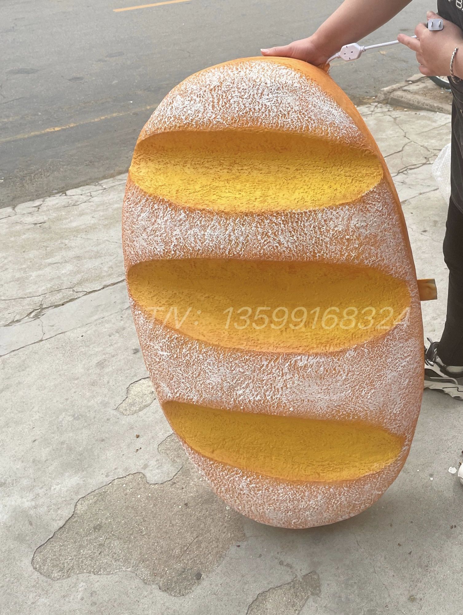 빵집 대형 빵 모형 입간판 디저트 카페 양면 광고 장식 - 상세 이미지 2
