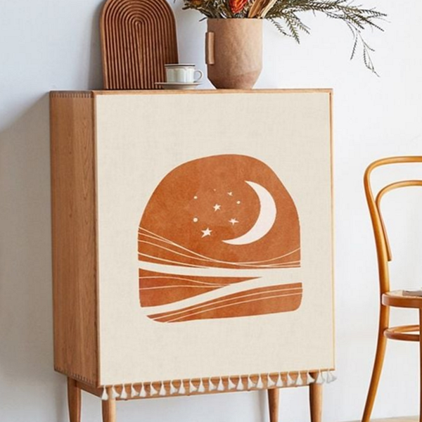 다용도 패브릭 가리개 인테리어 책장 가림천 주방 모던 옷장 가을