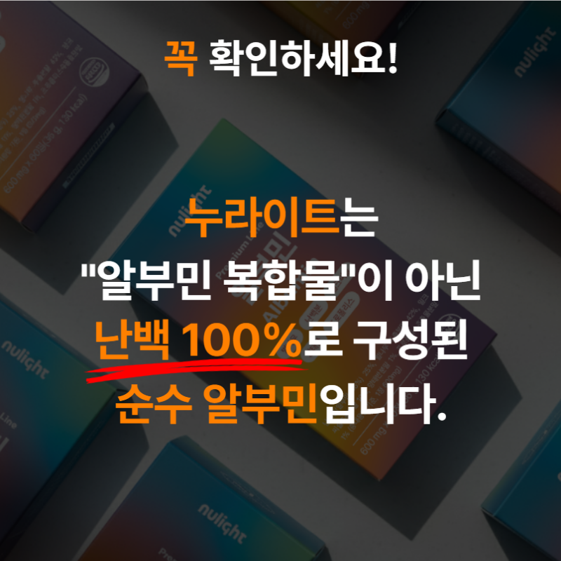 프리미엄 알부민 100% 난백 고순도 단백질 누라이트 60정, 3개 - 상세 이미지 3