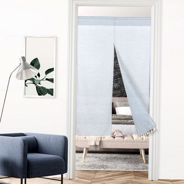 북유럽풍 공간 분리 커튼 다용도실 현관 가리개 커튼 중문 파티션