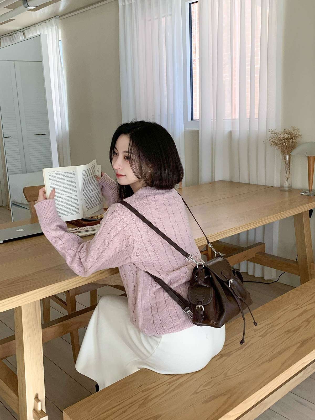 빈티지 드로우 스트링 백팩 [2COLOR] 이미지 6