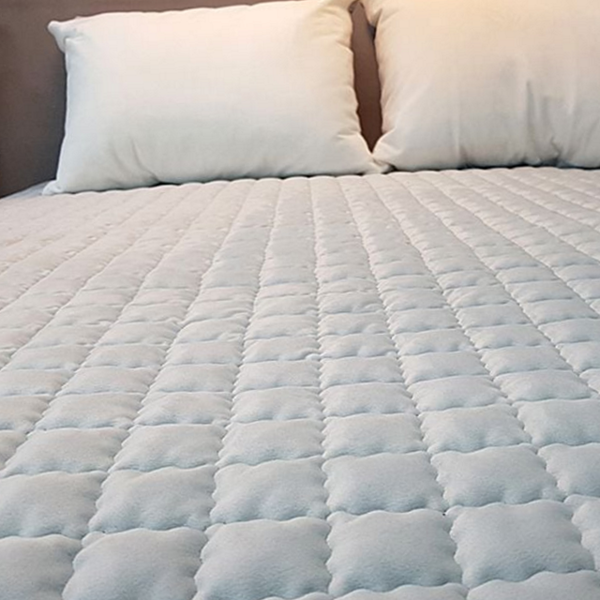 피치스킨 극세사 패드 누빔 겨울 침대 패드 사계절 싱글