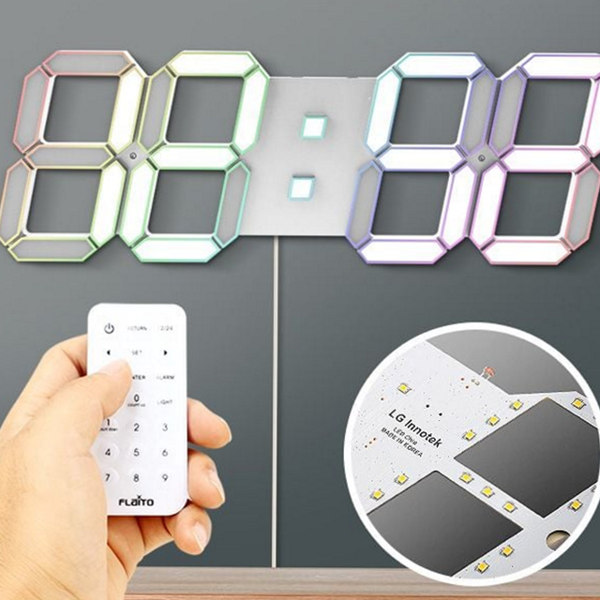 인테리어 대형 led 시계 디지털 벽걸이 led 시계 무소음 침실