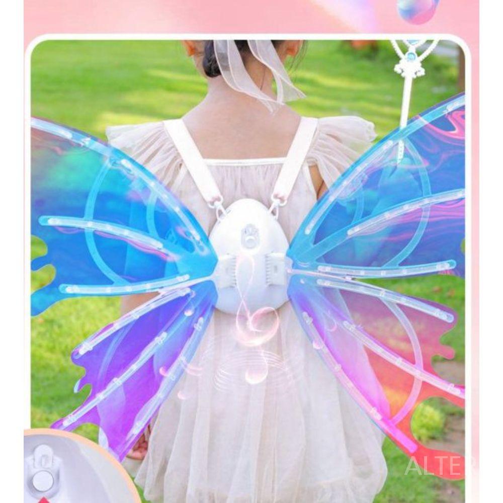 강아지 전동날개 리트리버 대형견 등 조명 배터리 생일 움직이는 스트랩 남아용 초록 공룡 날개 (조명) - 상세 이미지 3