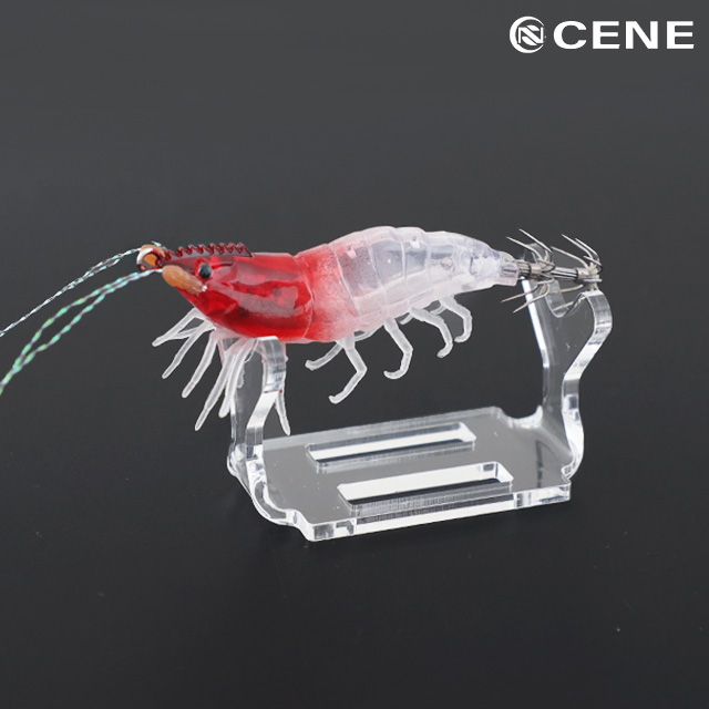 세네 쉬림프 라이트 에기 리얼 새우에기 수평 야광 UV 갑오징어 쭈꾸미 고추장, 60mm - 상품 이미지