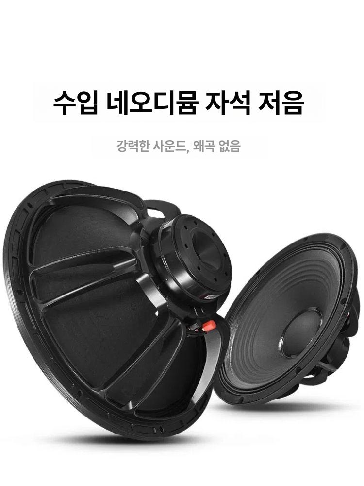 버스킹 행사용 대형 우퍼 야외용 이동식 앰프 장비 축제 더블 15인치 최고 수입 220 75 단품 - 상세 이미지 4