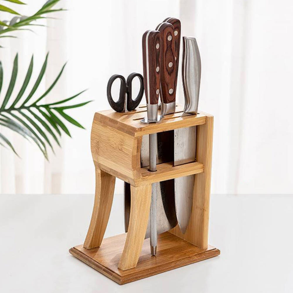 원목 중식도 칼보관함