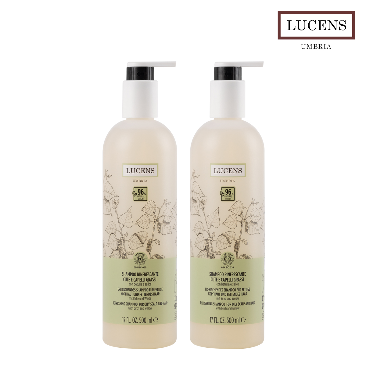 이태리 루센스 지루성 두피 지성 샴푸 정수리냄새 천연 유기농 비건 1000ml, 1개 - 상품 이미지