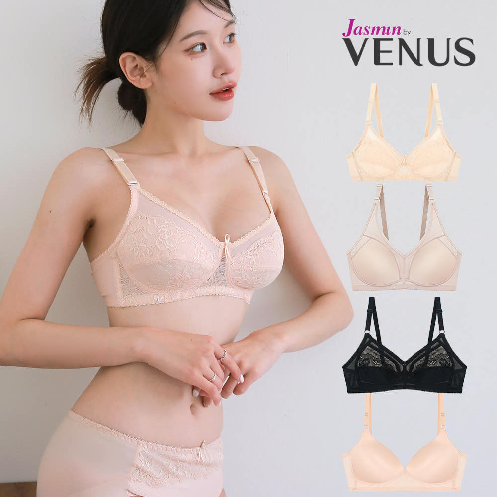 란제리아 비너스 노와이어 브라 여름 심리스 인견 쿨 무빙 메쉬 레이스