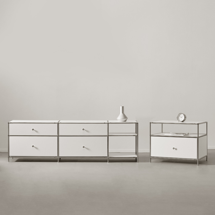 헤이몰리 헤이즈 미드센츄리 모듈 2단 1710 사이드 서랍장 거실장