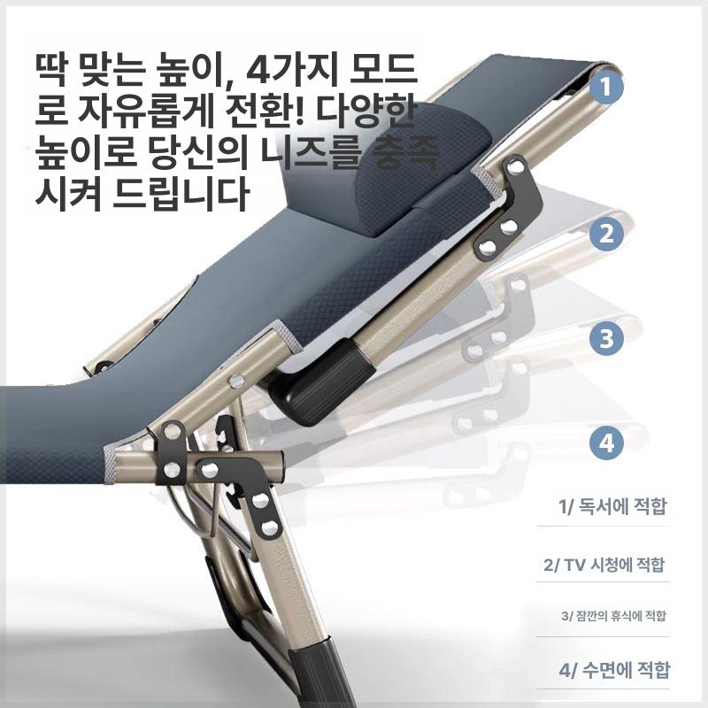 휴게실 소파 침대 접이식 싱글 침대 휴식용 낮잠 간이 베드 - 상세 이미지 5
