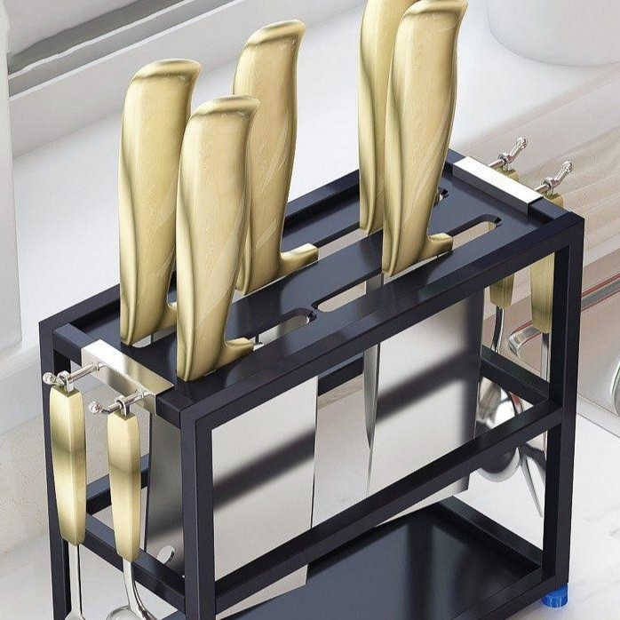 업소용 스텐 칼꽂이 칼 보관함 중식도 거치대 정리함 - 상품 이미지