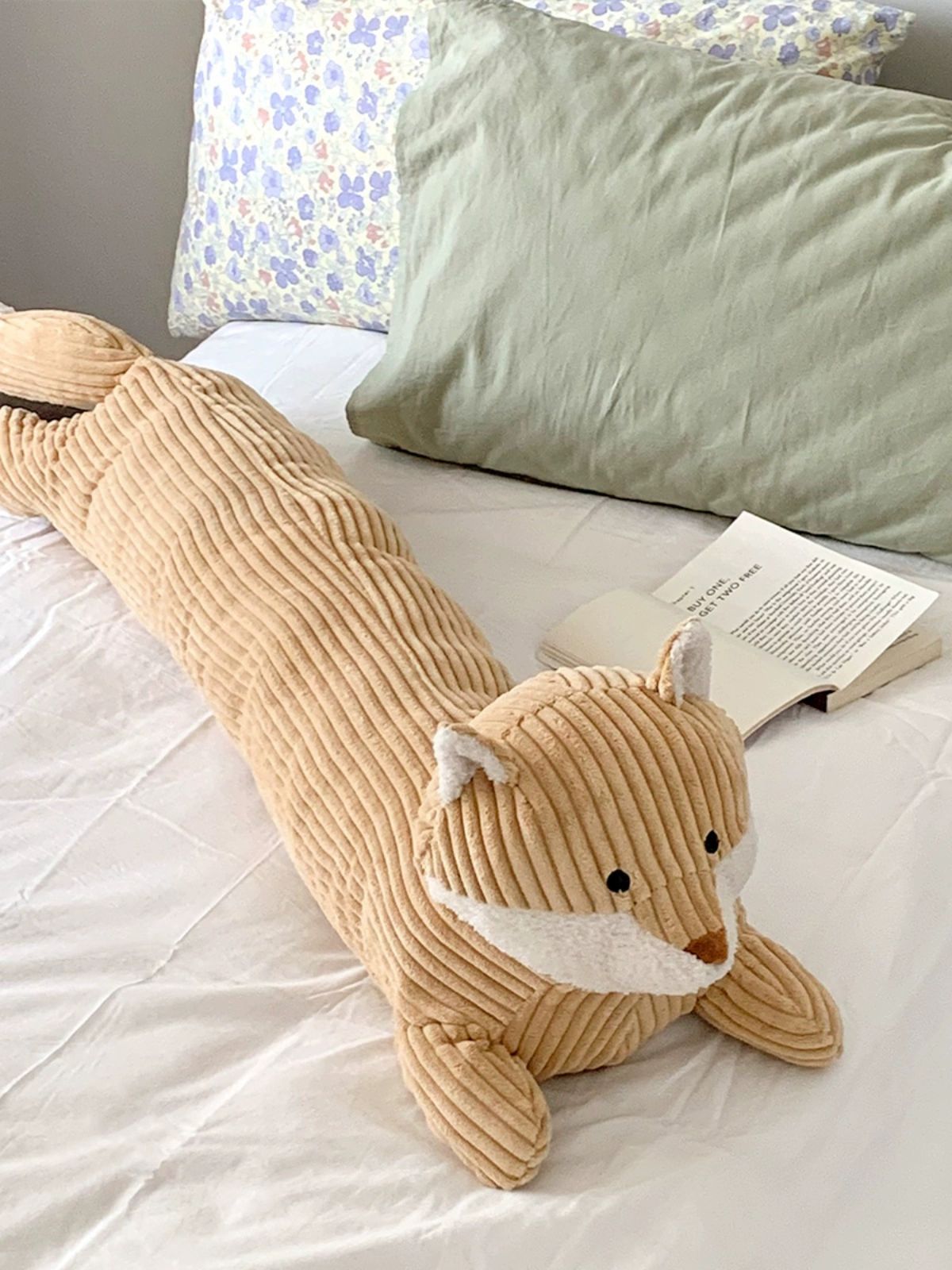 인형 귀여운 동물 성인 애착용 지퍼 포함 바디쿠션 l자 퍼피 - 상품 이미지