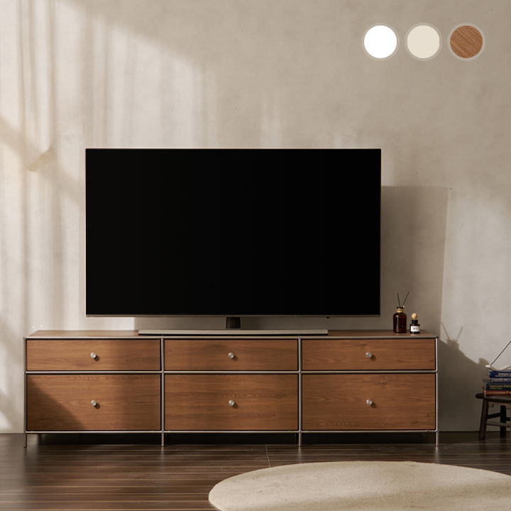 헤이몰리 헤이즈 미드센츄리 모듈 2단 1980 서랍장 거실장