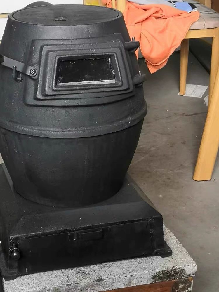 주물 드럼통 화롯대 화덕 화로 무쇠 옛날 가마솥 난로