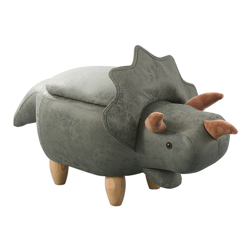 동물 수납 베드벤치 스토리지 벤치 놀이방 수납함 대형 그래스그린드래곤 48cm - 상품 이미지