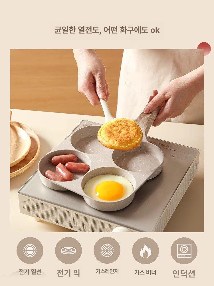 인덕션 에그팬 사구 후라이팬 계란 토스트 조리팬 - 상세 이미지 4