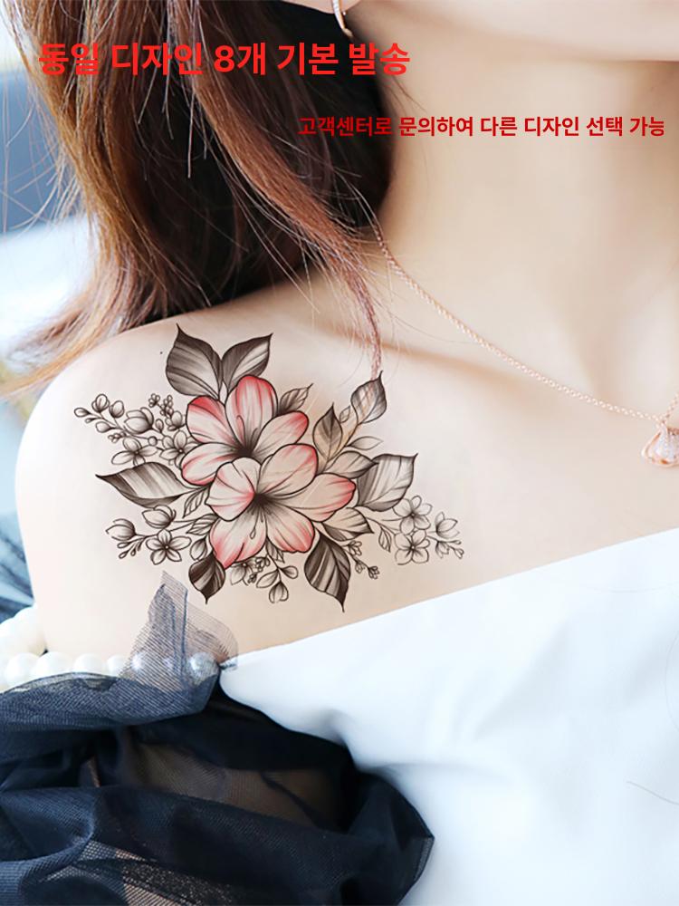 스티커 헤나 스타일 허벅지 문신 팔뚝 도안 플라워 방수 메인 이미지 스타일 - 상세 이미지 2