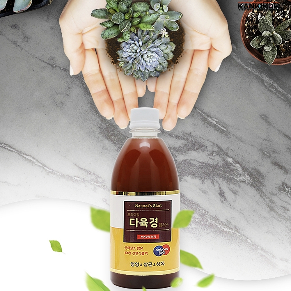 다육이 영양제 홈가드닝 화분 액체 비료 천연 살충 보호제 500ML - 상품 이미지