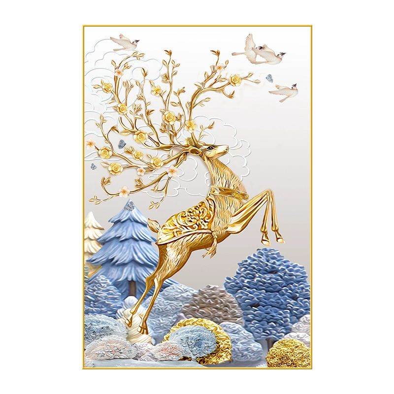 보석 비즈 벽걸이 공예 현관 북유럽 원룸 입구 장식 행운과 번영 A 텍스처 무광 80 x 120cm - 상품 이미지
