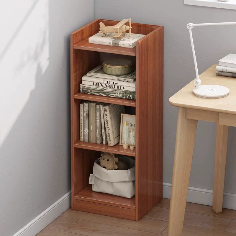 틈새 원룸 만화책 수납 문뒤 수납장 다용도 조립식 거실 엔틱샌달우드 5단 30 x 24cm - 상세 이미지 3