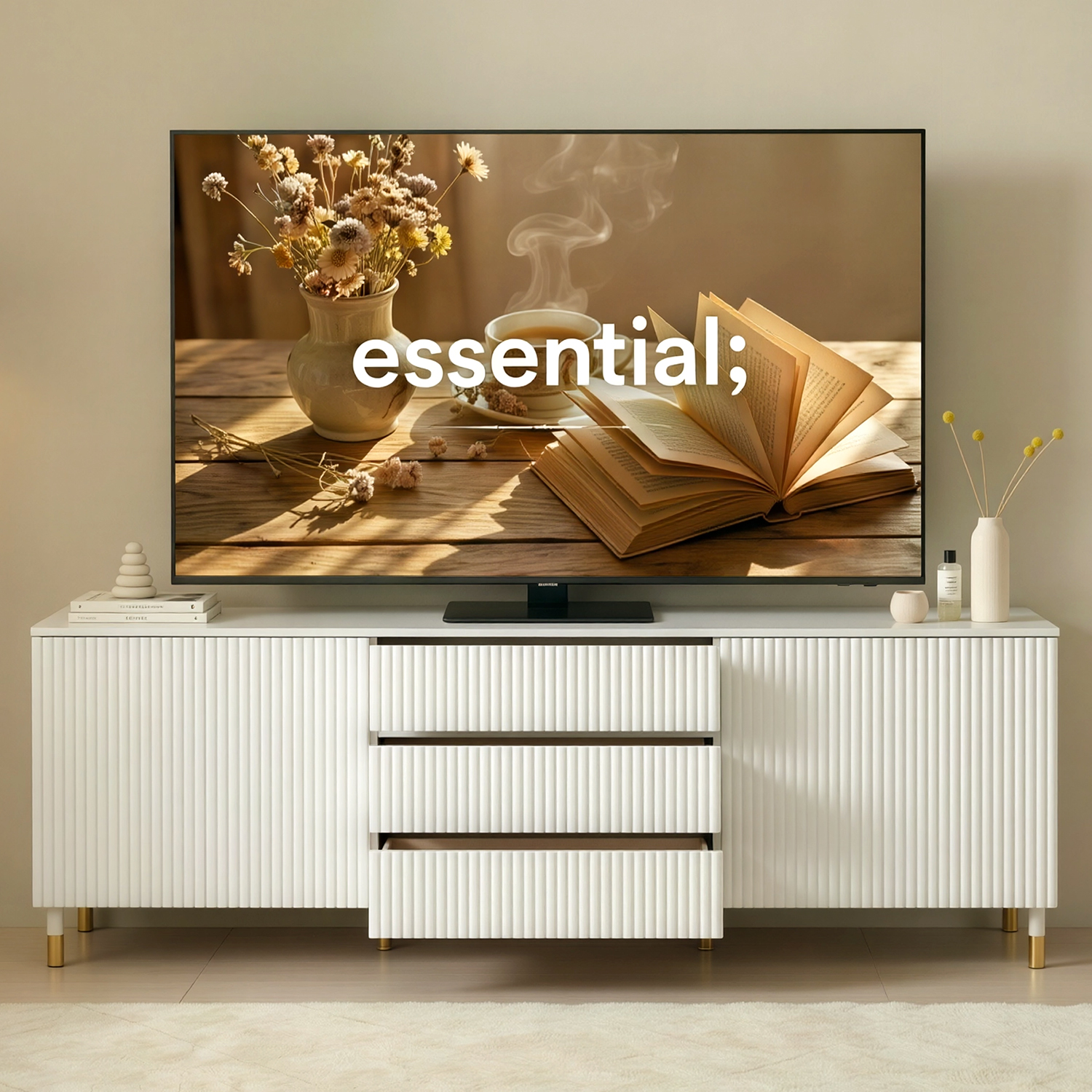 템바보드거실장 1800 낮은 거실장 tv 서랍장 2x3 - 상세 이미지 2