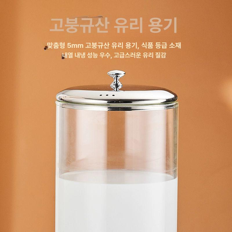 호텔 뷔페 핫음료 디스펜서 식당 냉온 음료 보온 유리 서버 - 상세 이미지 4
