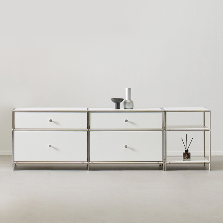 헤이몰리 헤이즈 미드센츄리 모듈 2단 1325 서랍장 거실장+2단 400 협탁