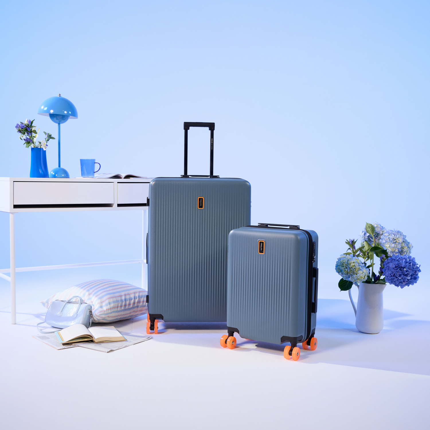 타임리스 퓨어릭 워시캐리어 68cm(24인치)+75cm(28인치) 안감분리 바퀴탈부착 여행가방 - 상세 이미지 4