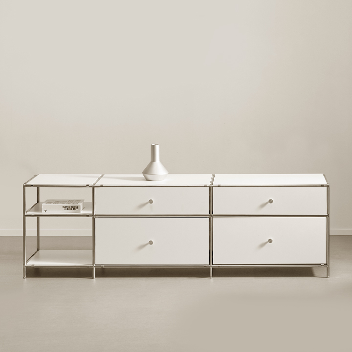 헤이몰리 헤이즈 미드센츄리 모듈 2단 1710 사이드 서랍장 거실장