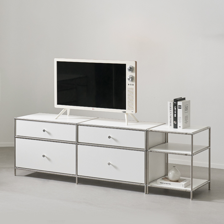 헤이몰리 헤이즈 미드센츄리 모듈 2단 1325 서랍장 거실장+2단 400 협탁