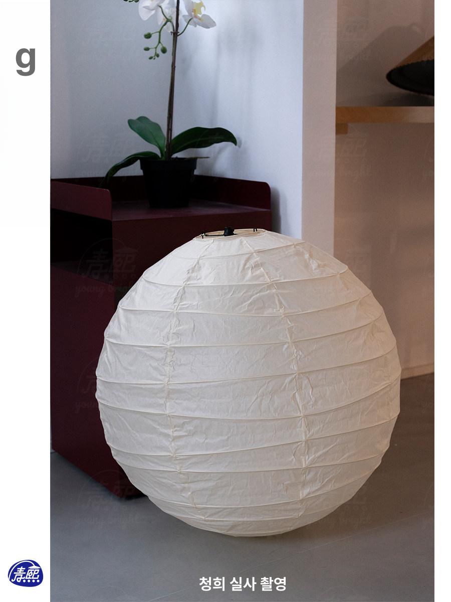 플로어 스탠드 종이 무드등 소품 거실 간접조명 거실용 고급형 45cm - 상품 이미지
