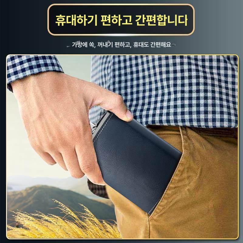 스테인리스 술병 포켓 휴대용 위스키 플라스크 스텐 보틀 가죽 코팅 스틸 4.5kg - 상세 이미지 2