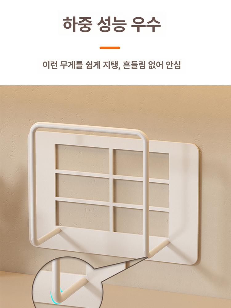 셋탑박스 거치대 벽걸이 TV선정리 사운드바 선정리 모뎀 화이트 소형 - 상세 이미지 5