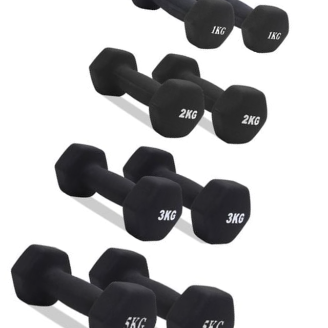 홈트러브 네오프렌 아령 3kg 2개 세트 근력 운동 - 상품 이미지