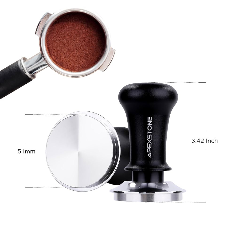 에이펙스스톤 커피 탬퍼 스프링 51mm, 캘리브레이션 에스프레소 51mm 로드 58mm Black - 상세 이미지 3