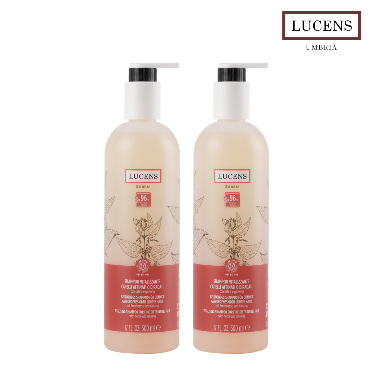 이태리 루센스 천연 탈모샴푸 완화 예방 바이탈라이징 유기농 비건샴푸 1000ml, 1개 - 상품 이미지